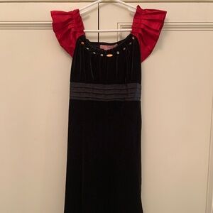 Girls Velvet Holiday Formal Dress Size 7